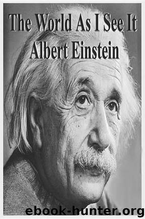 The World as I See It by Albert Einstein