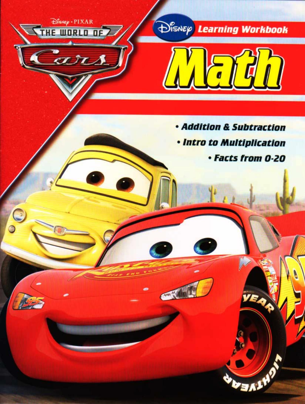 The World of Cars: Math Workbook by Disney Enterprises