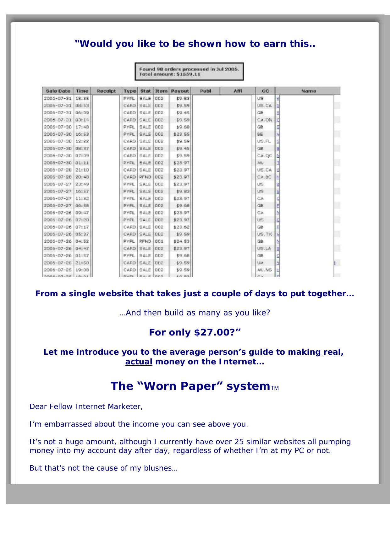 The Worn Paper System. by Best of Kuszter's Collection
