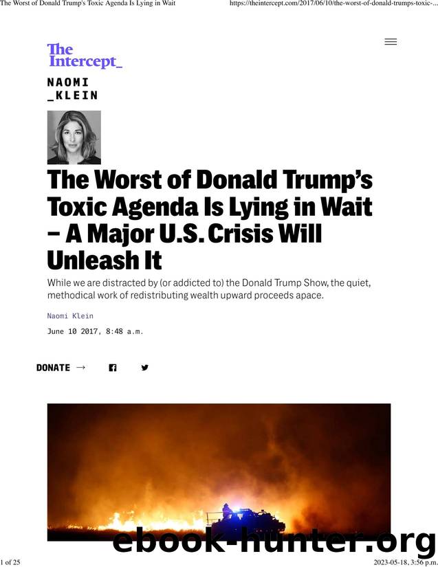 The Worst of Donald Trump's Toxic Agenda Is Lying in Wait by The Worst of Donald Trump's Toxic Agenda Is Lying in Wait (2017)