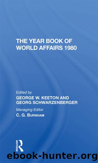 The Year Book of World Affairs, 1980 by George W. Keeton & Georg Schwarzenberger