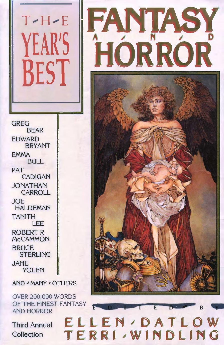 The Year's Best Fantasy and Horror - 3rd Annual Collection by Ellen Datlow and Terri Windling (Eds.)