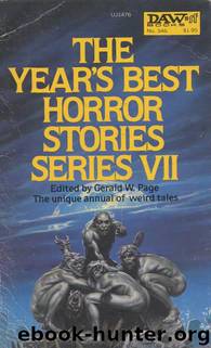 The Year's Best Horror Stories 7 by Gerald W. Page