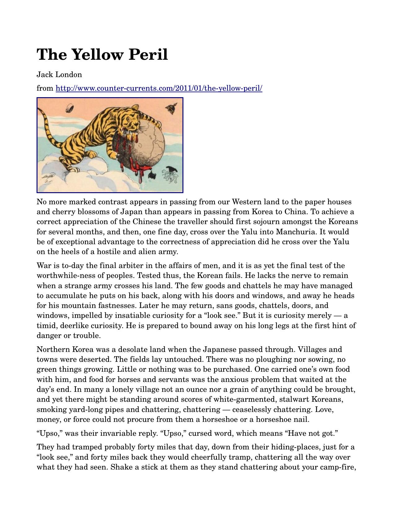 The Yellow Peril by daniel