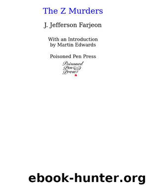 The Z Murders by J Jefferson Farjeon