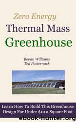 The Zero Energy Thermal Mass Greenhouse One Hour of Free Video Instruction. by Bevan Williams & Ted Pasternack