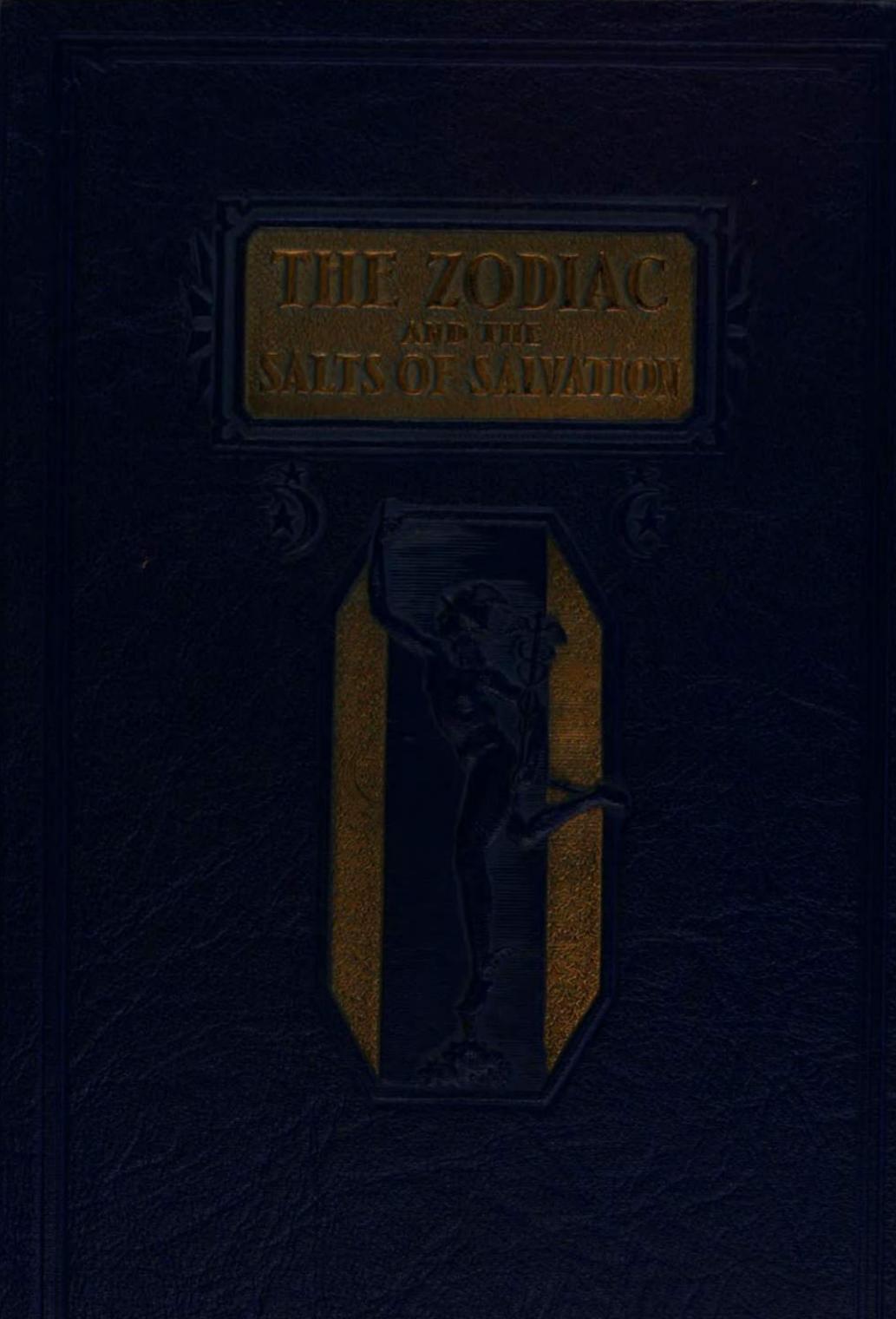 The Zodiac & the Salts of Salvation by G W Carey & I N Perry