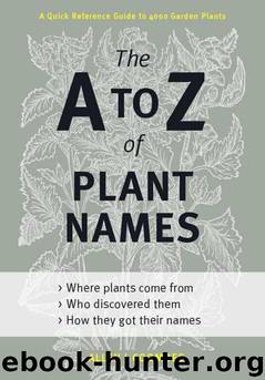 The a to Z of Plant Names: A Quick Reference Guide to 4000 Garden Plants by Allen Coombes