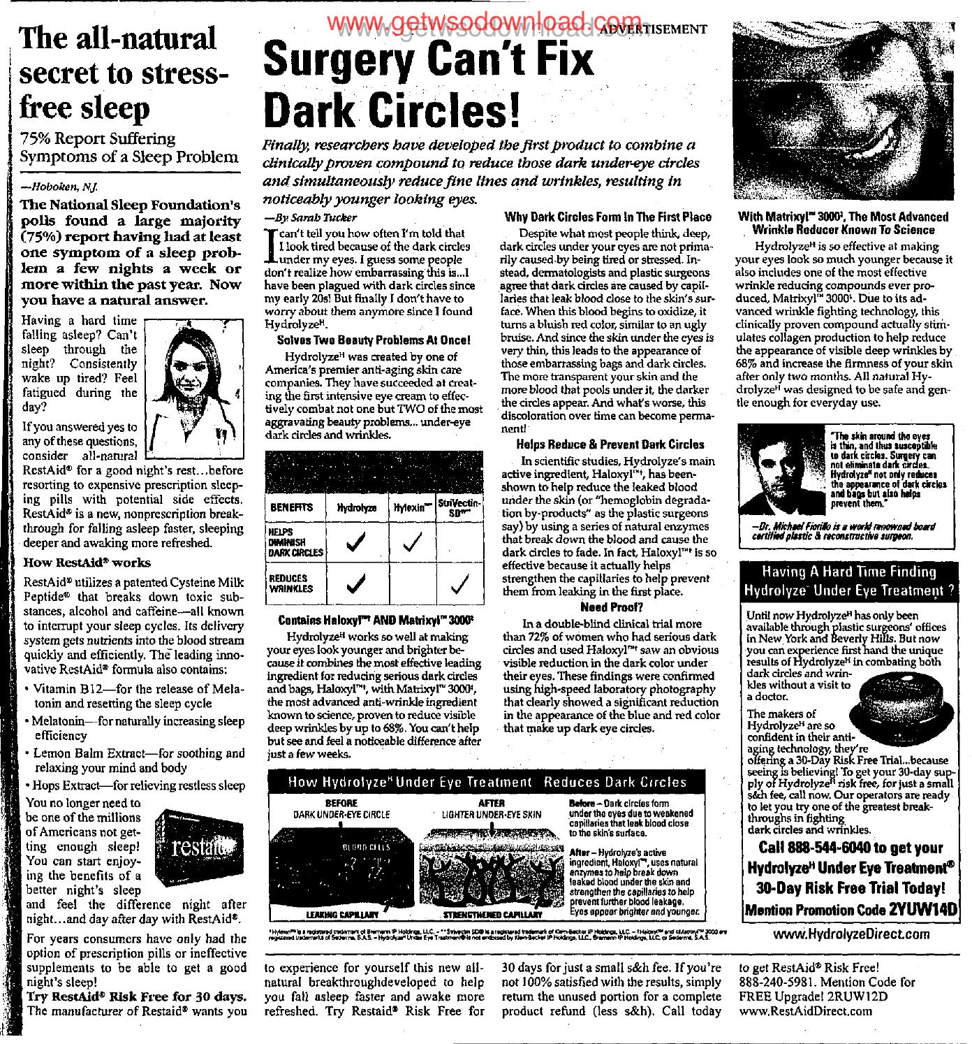 The all-natural secret to stress free sleep by Copyright 2010 Heritage Microfilm Inc. and Newspaperarchive.com