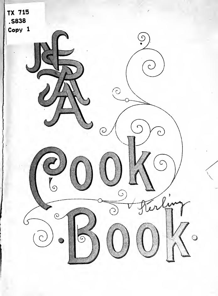 The alumnÃ¦ cookbook. Well-tested recipes for table dainties by Sterling Mary D. Eldridge "Mrs. John Sterling "