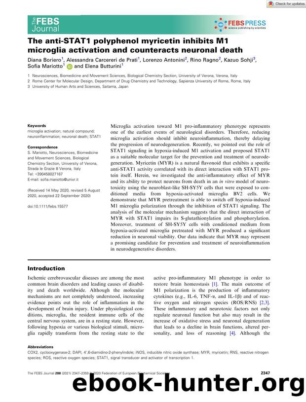 The antiâSTAT1 polyphenol myricetin inhibits M1 microglia activation and counteracts neuronal death by Unknown