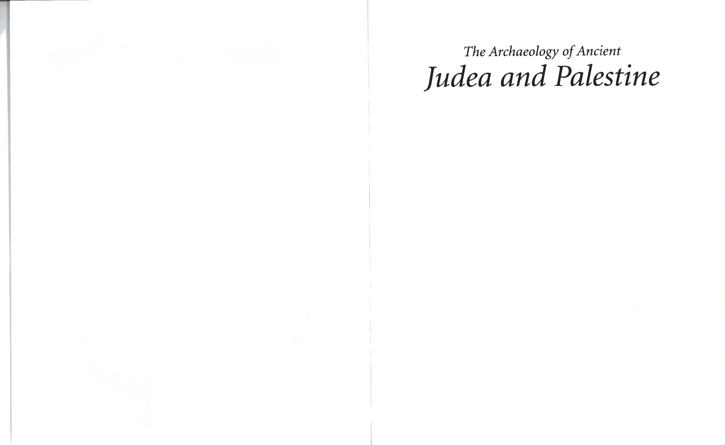 The archaeology of Ancient Judea and Palestine by Ariel Lewin