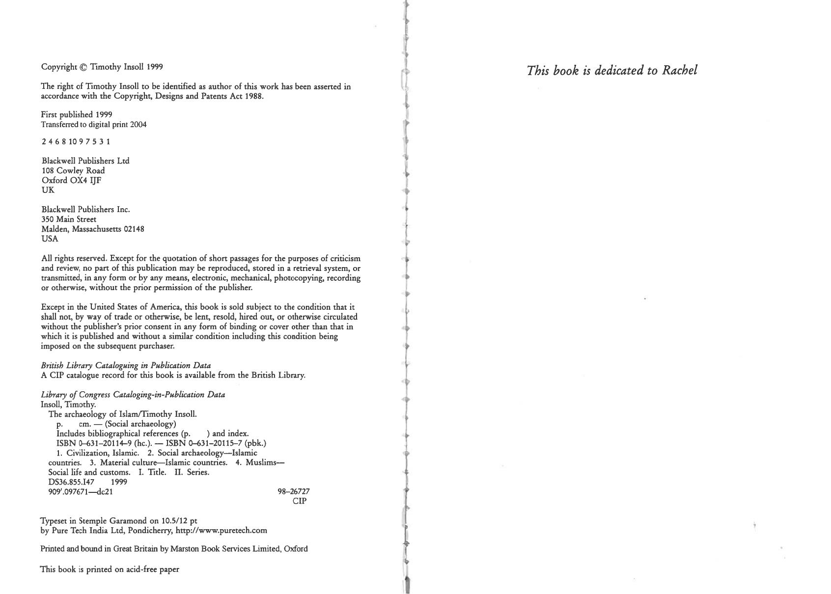 The archaeology of Islam by Timothy Insoll