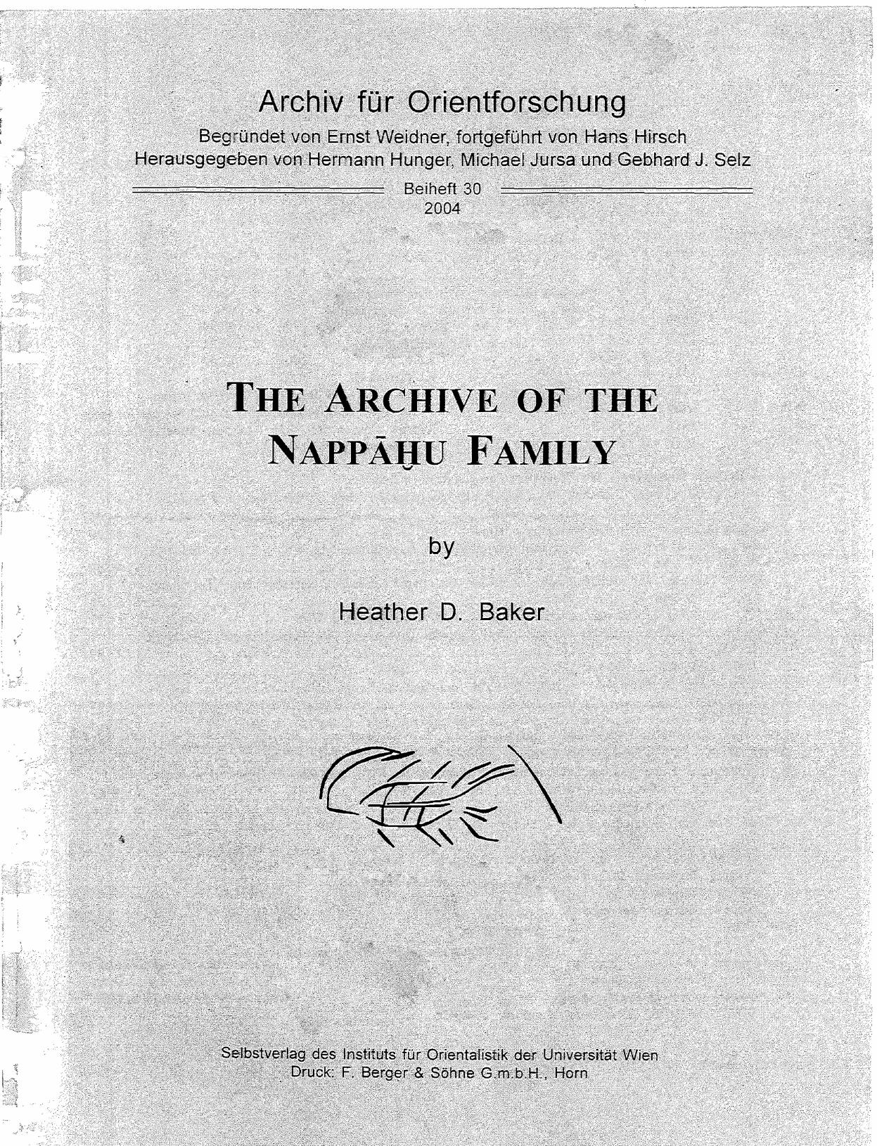 The archive of the Nappahu family by Heather D. Baker