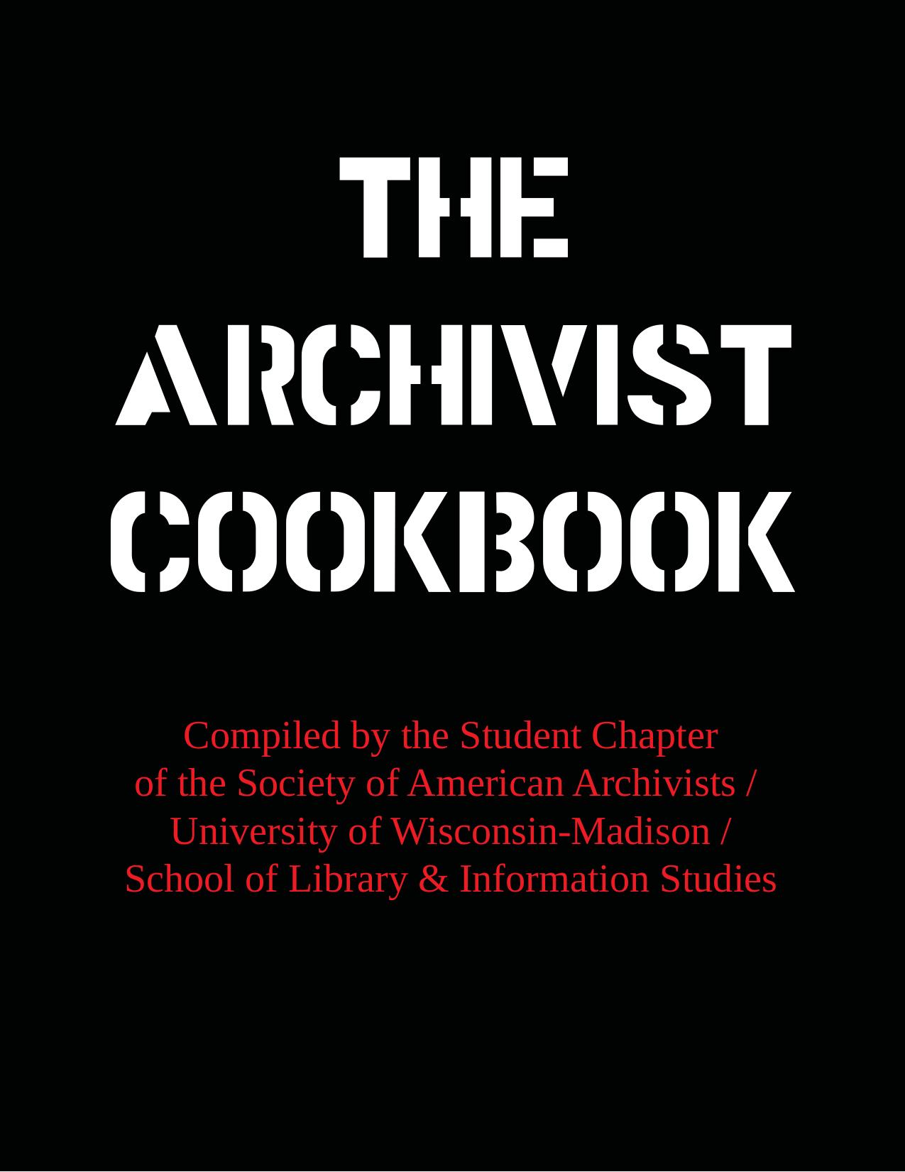 The archivist cookbook by unknow