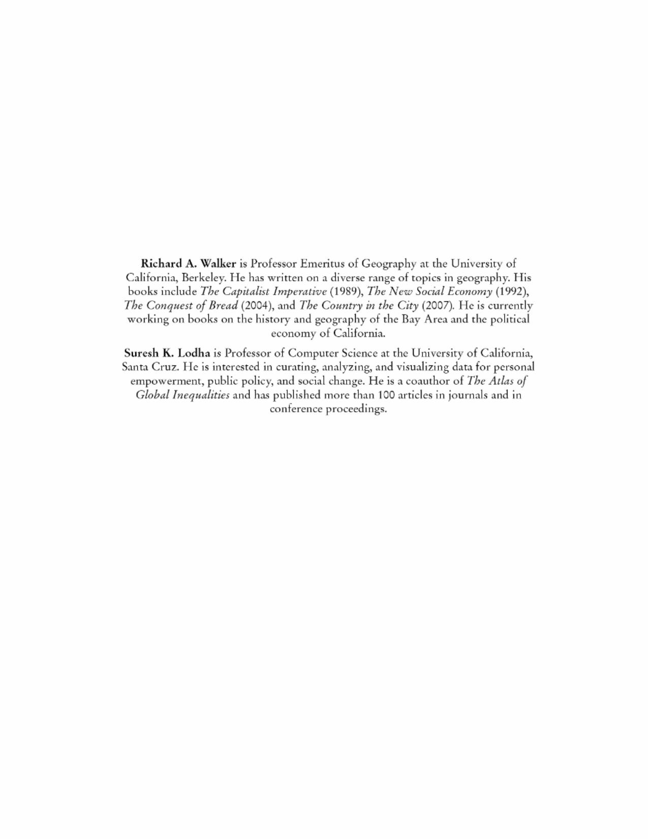 The atlas of California: mapping the challenges of a new era / by Richard A. Walker and Suresh K. Lodha