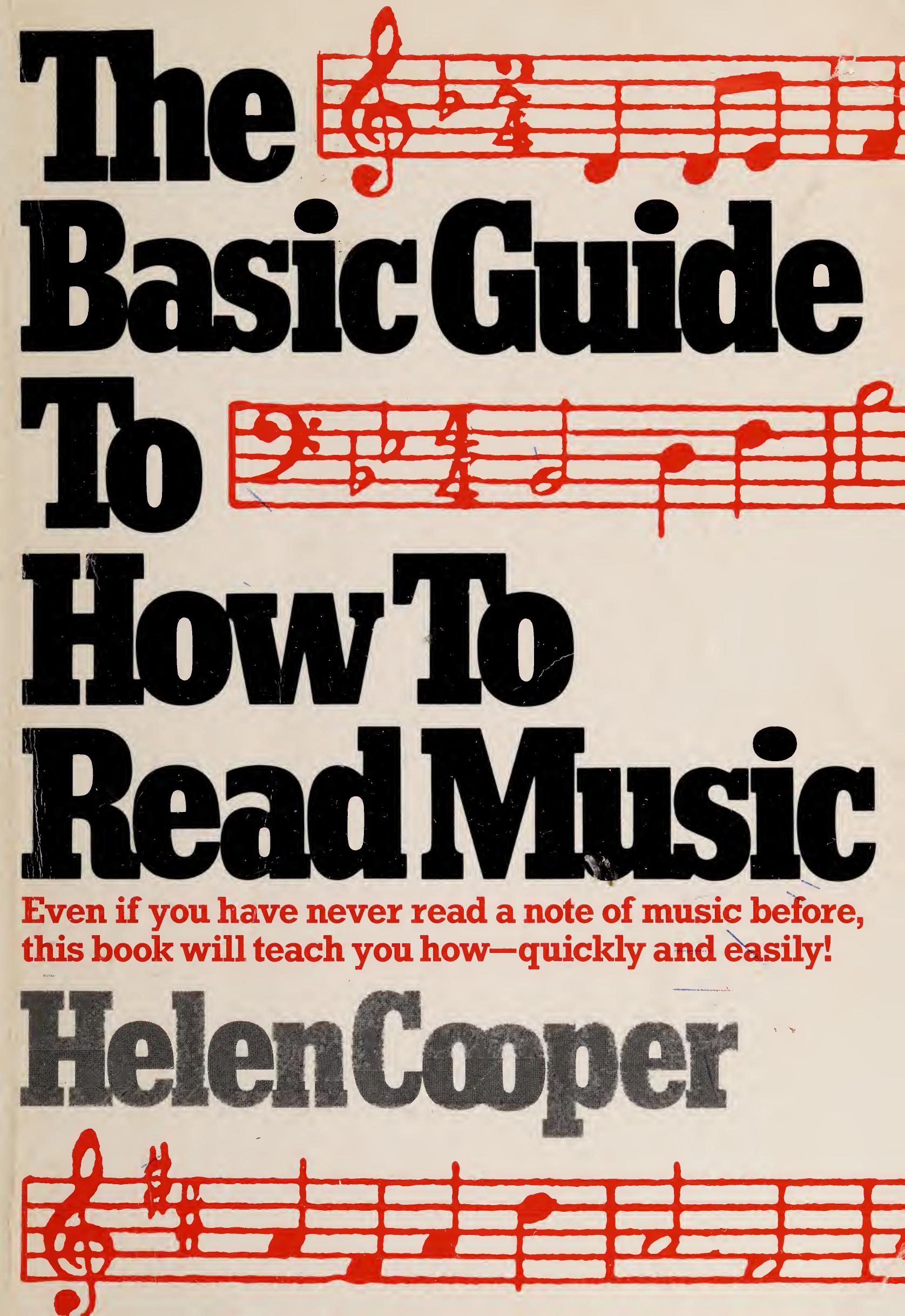 The basic guide to how to read music by Cooper Helen 1963-