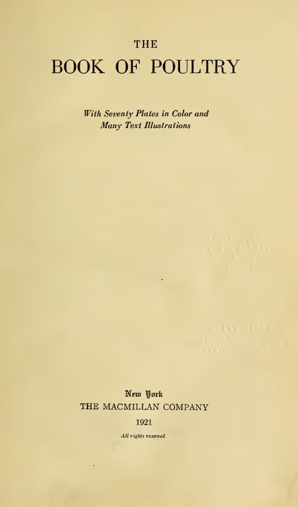 The book of poultry by McGrew Thomas Fletcher 1850-1930
