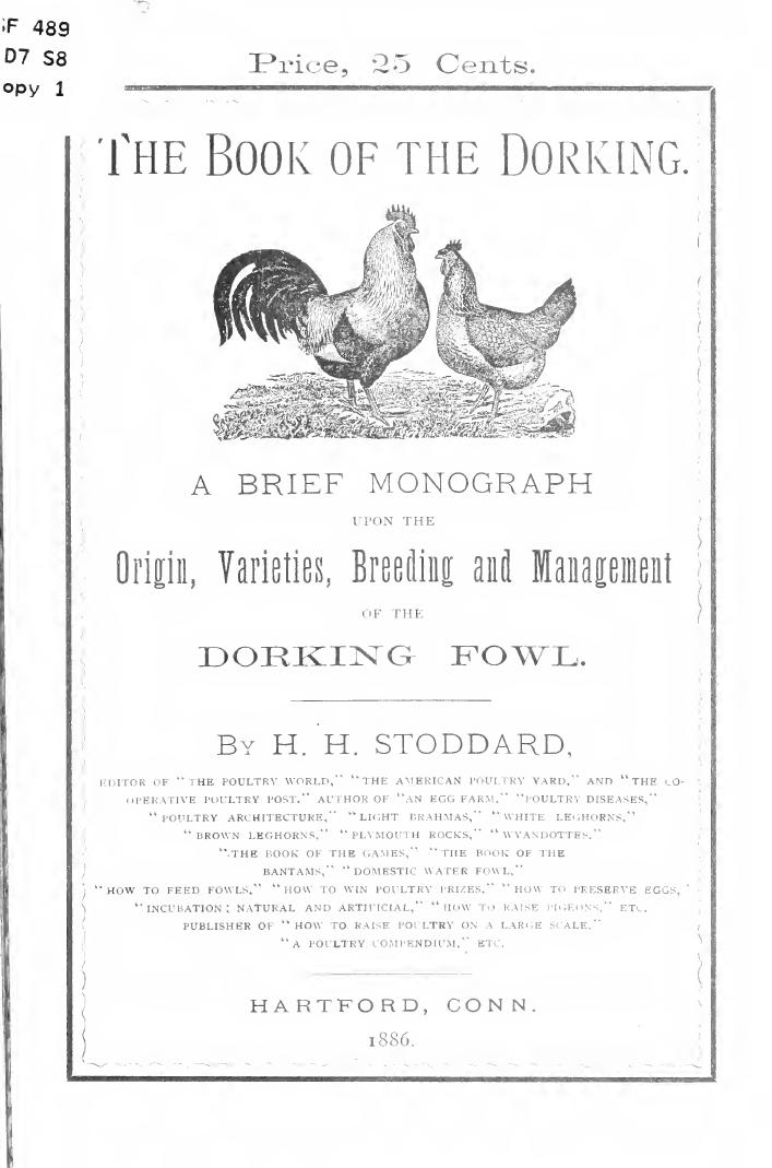 The book of the dorking; by Stoddard H. H