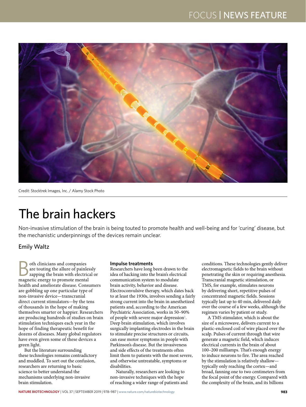 The business of brainâcomputer interfaces by Eric Smalley