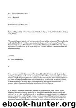 The case of Charles Dexter Ward by H. P. Lovecraft