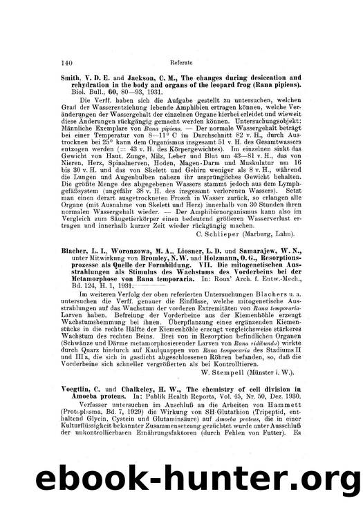 The chemistry of cell division in Amoeba proteus by Unknown