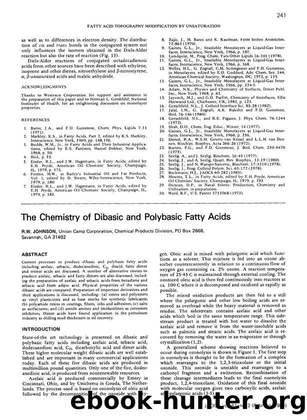 The chemistry of dibasic and polybasic fatty acids by Unknown