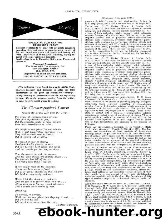 The chromatographer&#x2019;s lament by Unknown