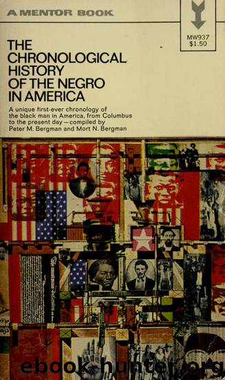 The chronological history of the Negro in America by Bergman Peter M. cn;Bergman Mort N. & Bergman Mort N
