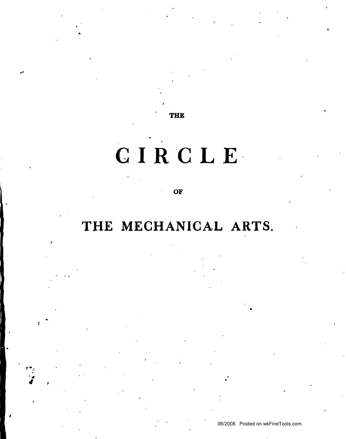 The circle of the mechanical arts by Thomas Martin