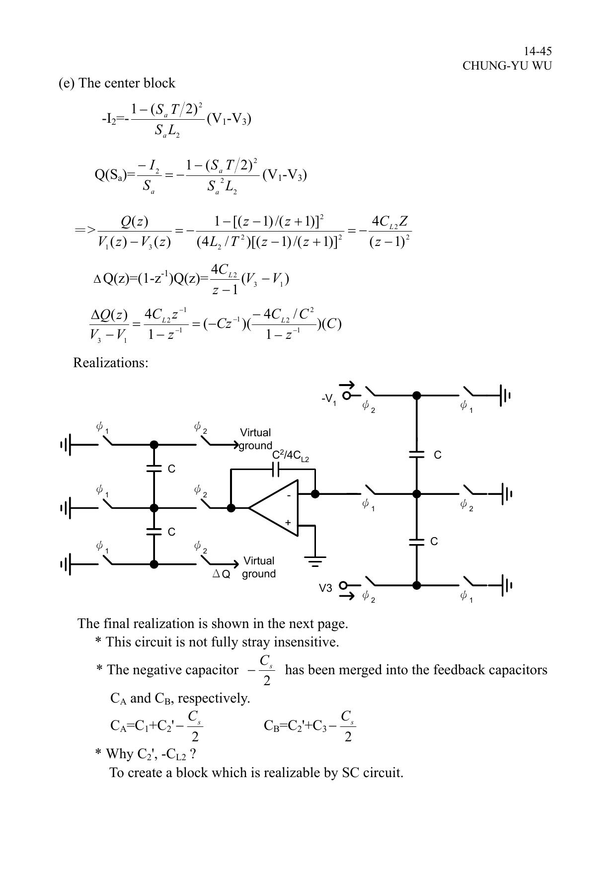 The complete bilinear ladder circuit equivalent to the LCR circuit by Hcan