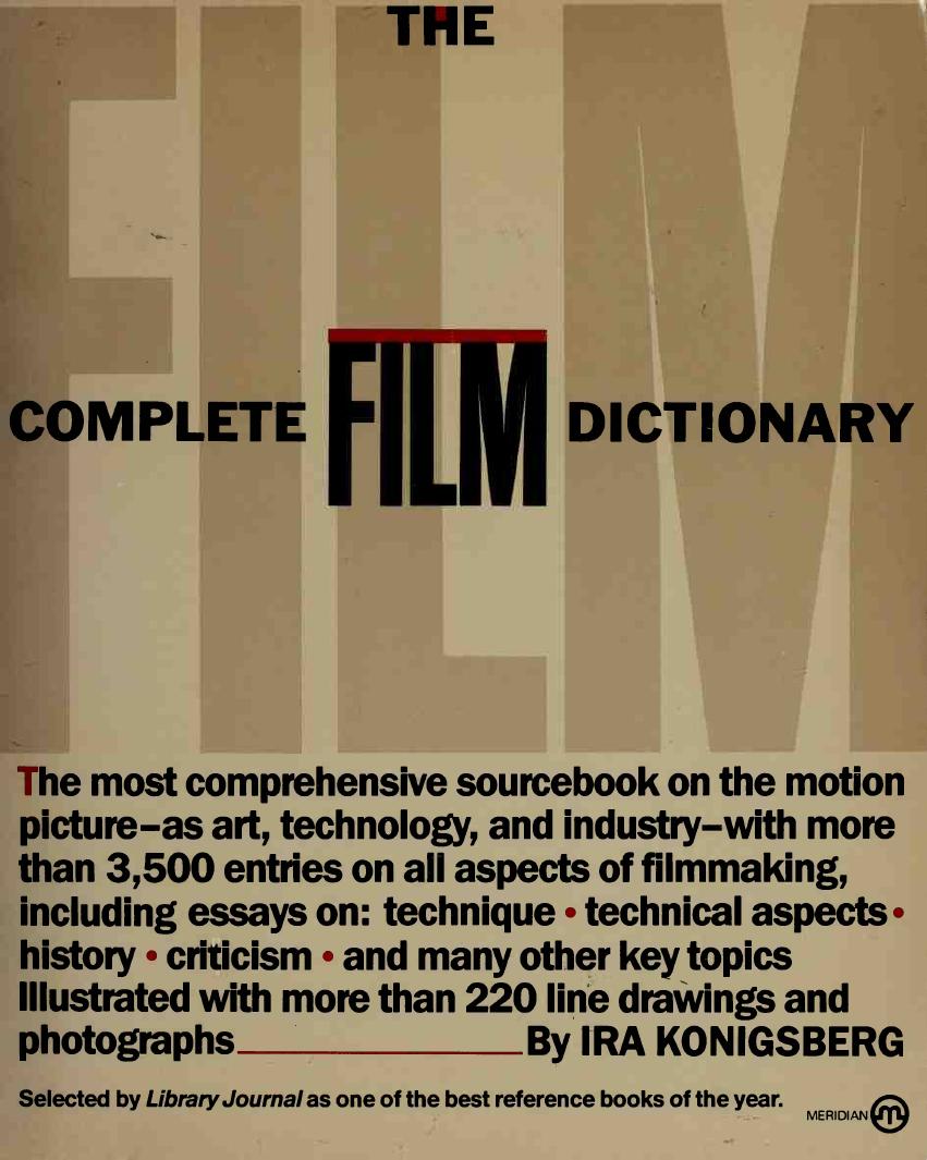 The complete film dictionary by Konigsberg Ira