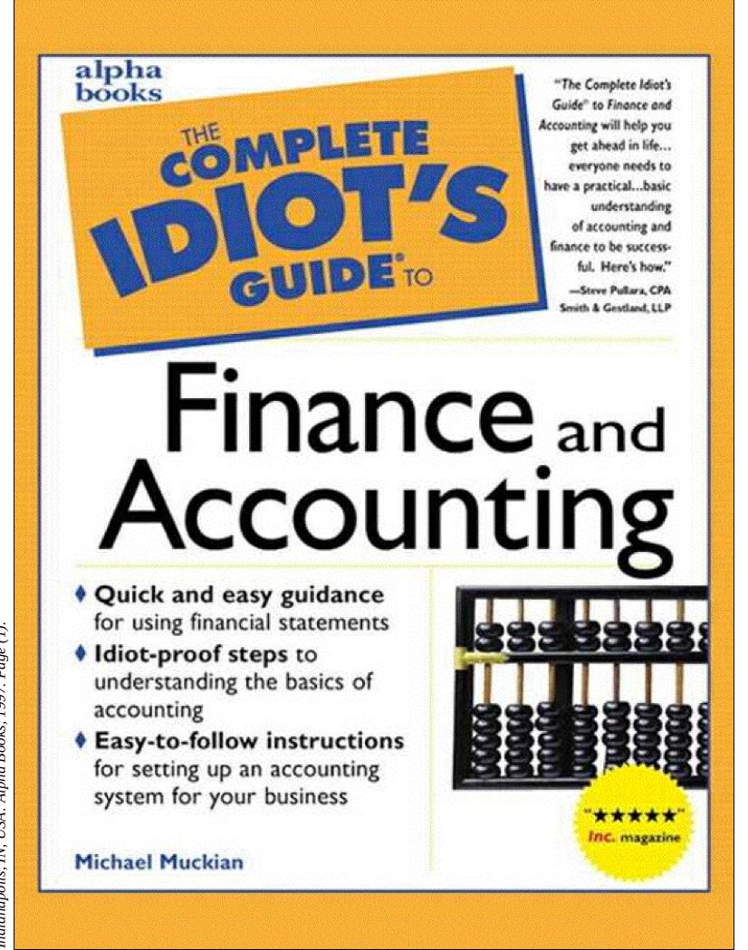 The complete idiot's guide to finance and accounting by Michael Muckian