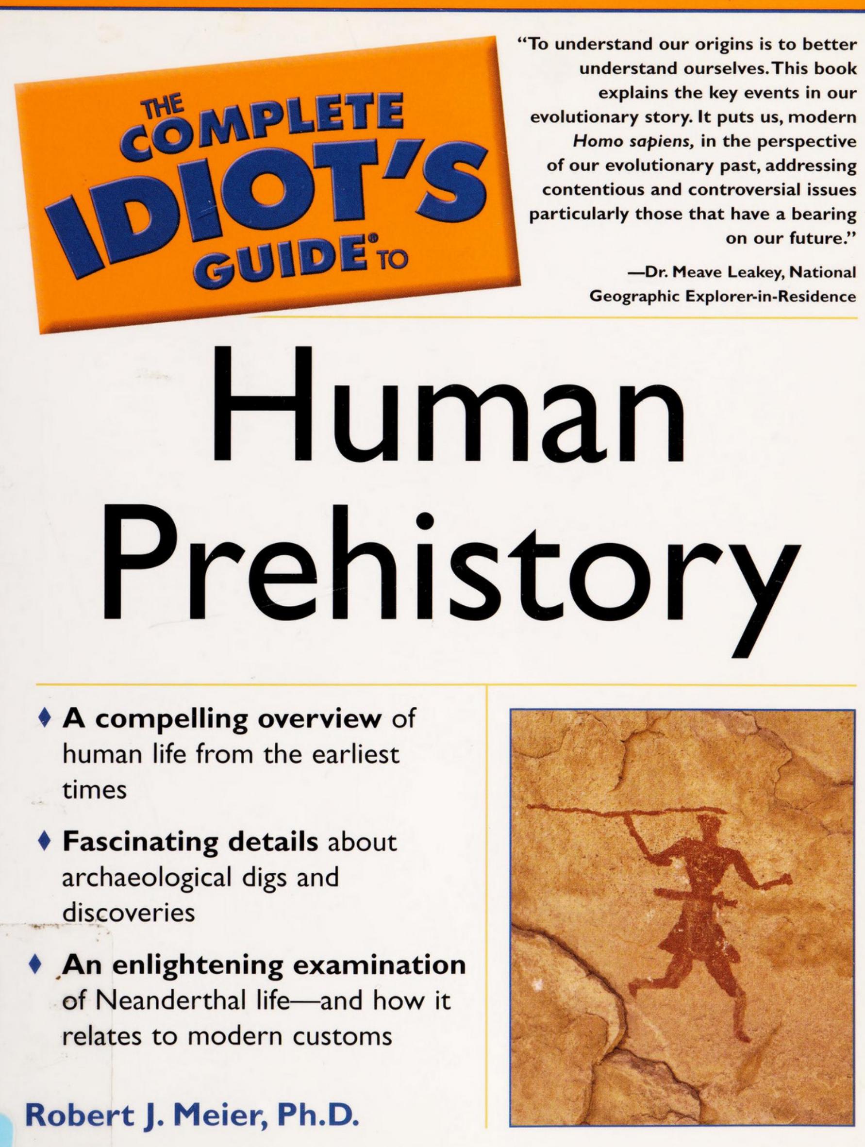 The complete idiot's guide to human prehistory by Robert Meier