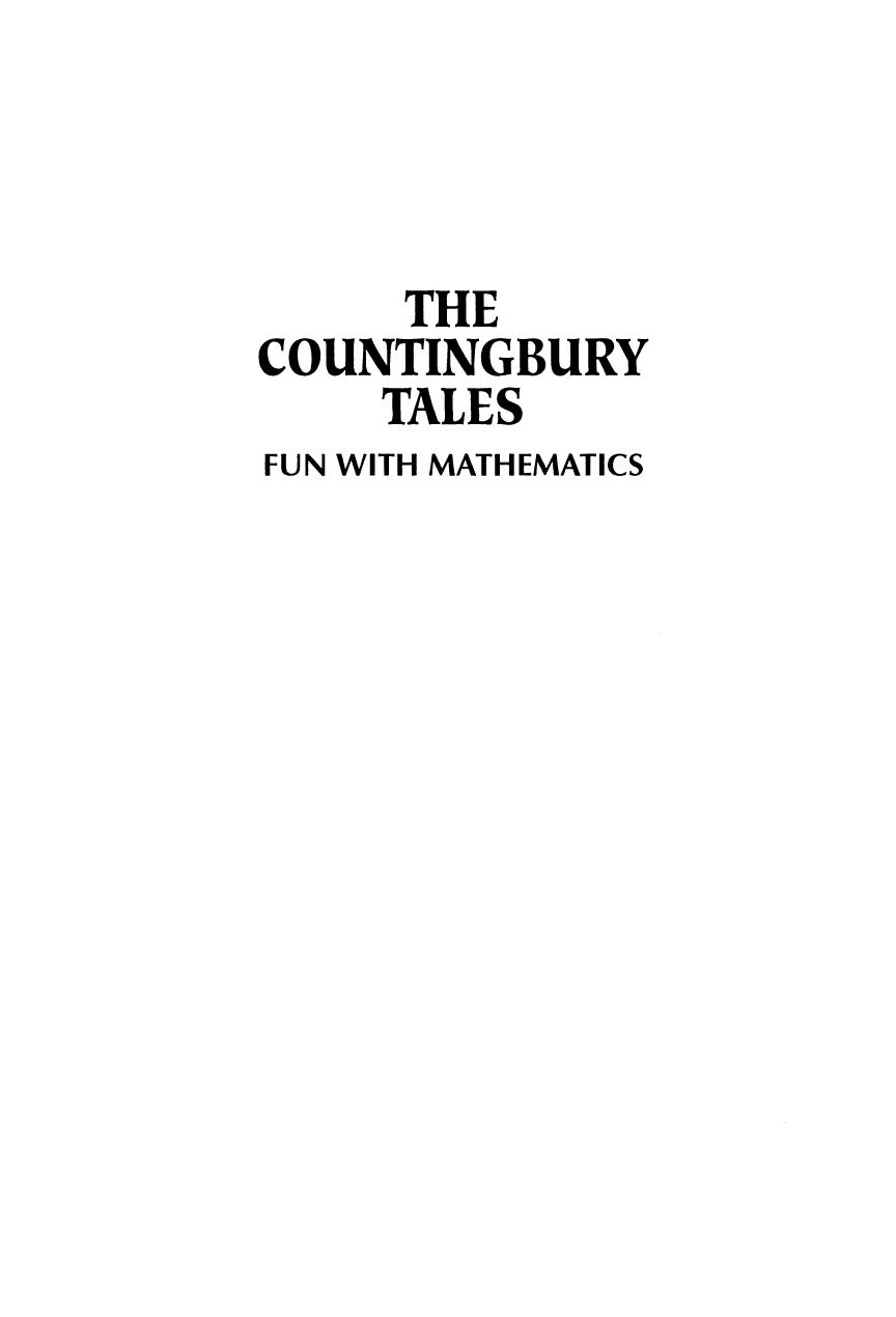 The countingbury tales : fun with mathematics by Miguel de GuzmaМЃn; Jody Doran
