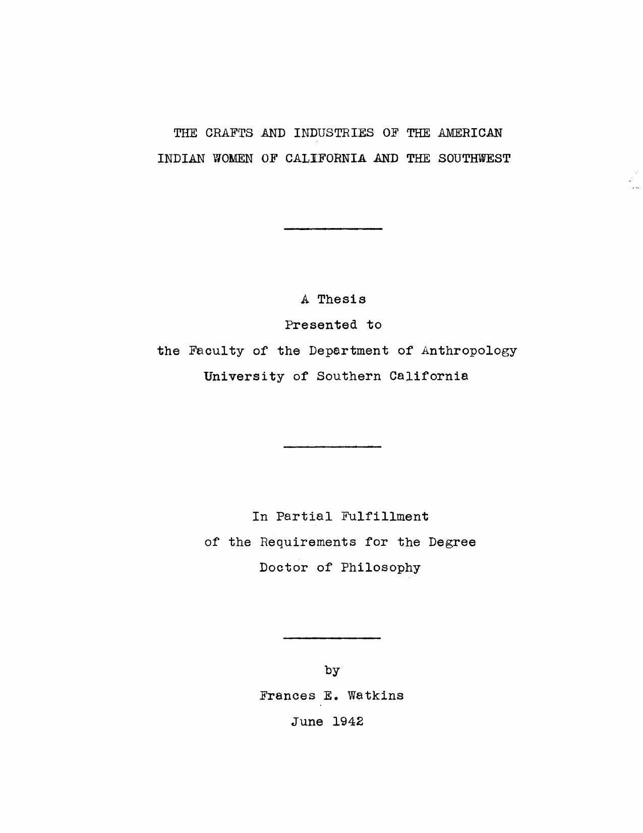 The crafts and industries of the American Indian women of California and the Southwest by Watkins Frances Emma