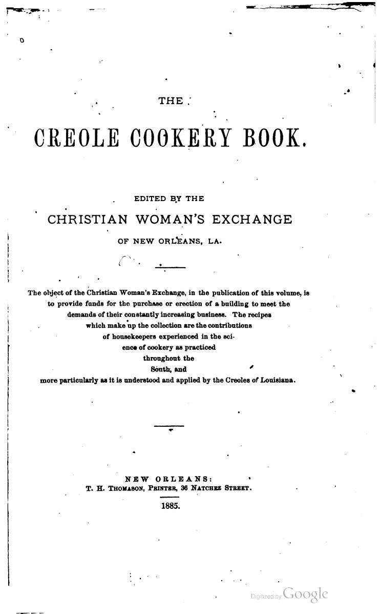 The creole cookery book by Christian Woman's Exchange