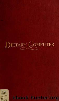 The dietary computer by unknow