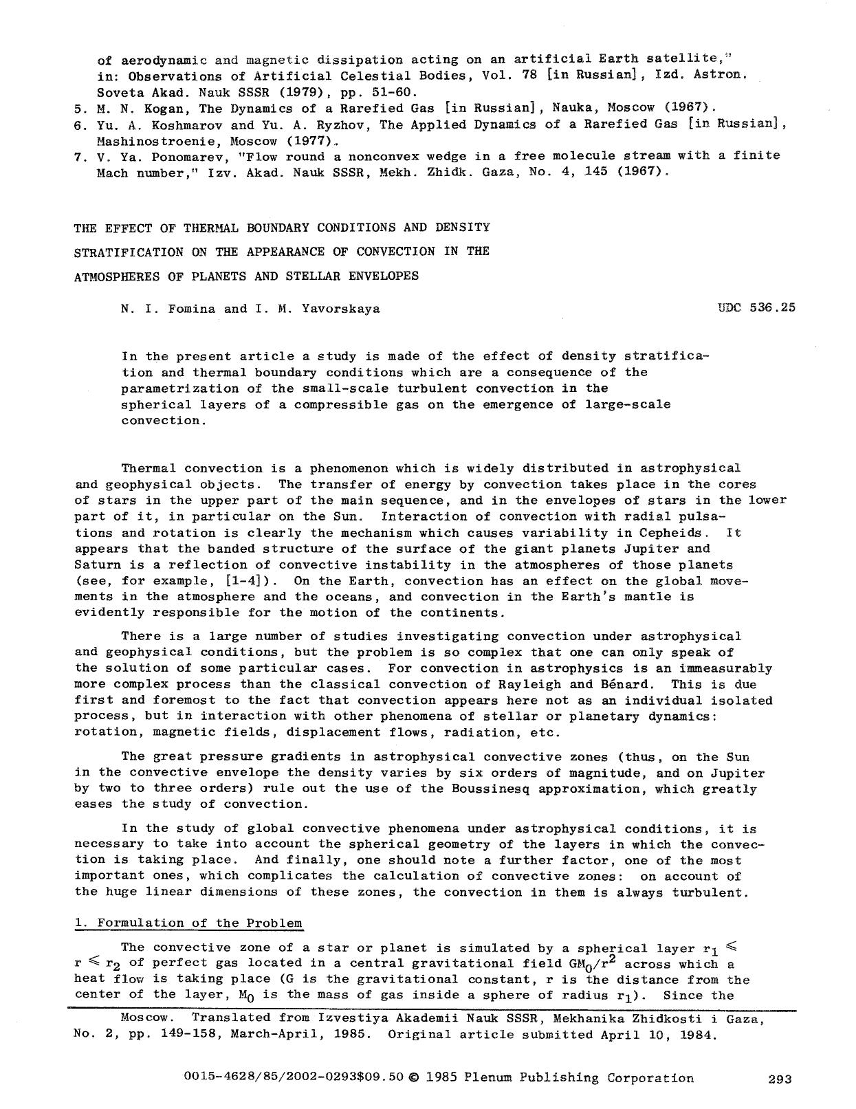 The effect of thermal boundary conditions and density stratification on the appearance of convection in the atmospheres of planets and stellar envelopes by Unknown