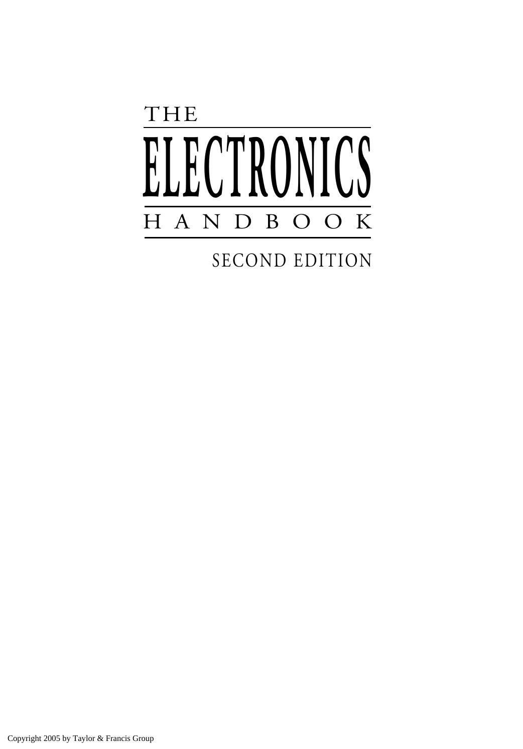 The electronics handbook by Jerry C. Whitaker