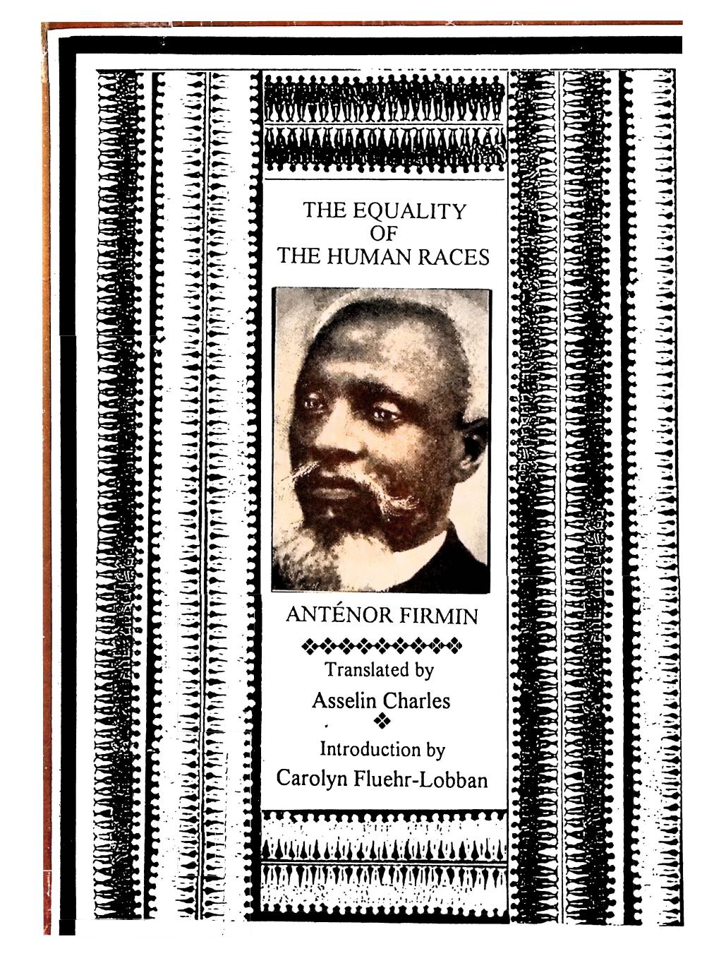 The equality of the human races : (positivist anthropology) by Joseph-Anténor Firmin