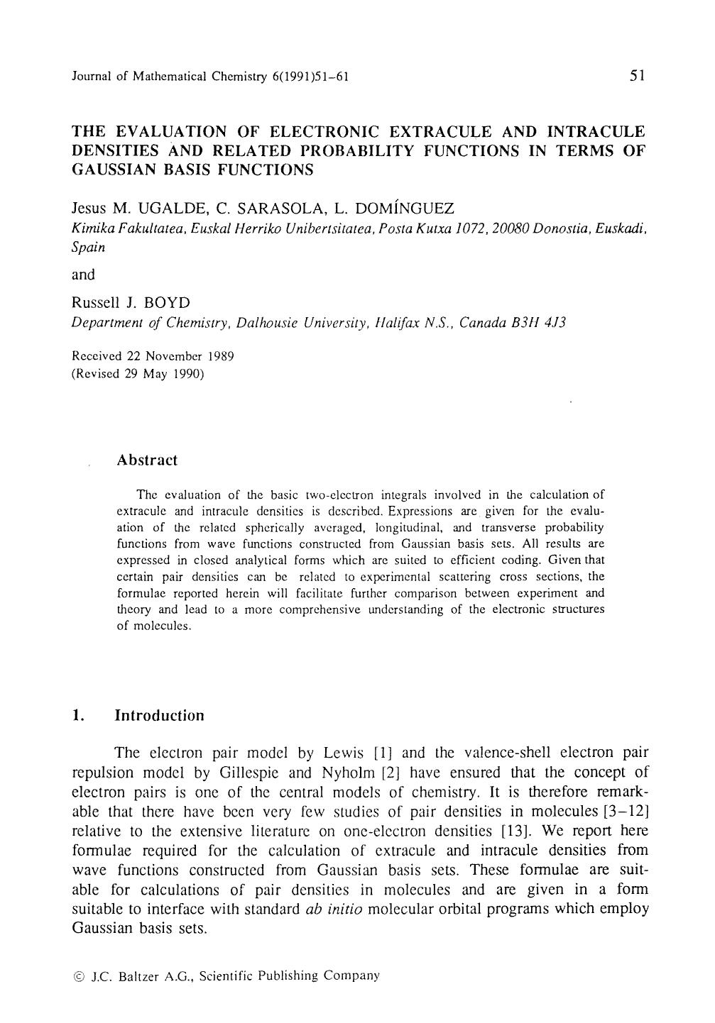 The evaluation of electronic extracule and intracule densities and related probability functions in terms of Gaussian basis functions by Unknown