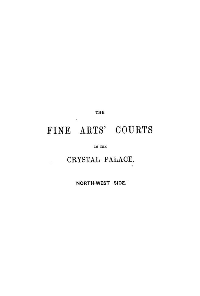 The fine art's courts in the crystal palace by 1854