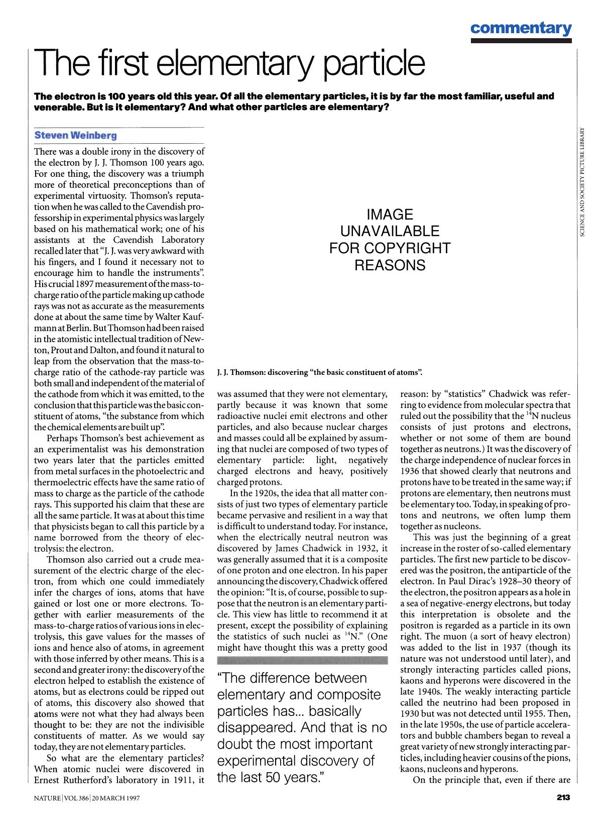 The first elementary particle (1997) by Unknown
