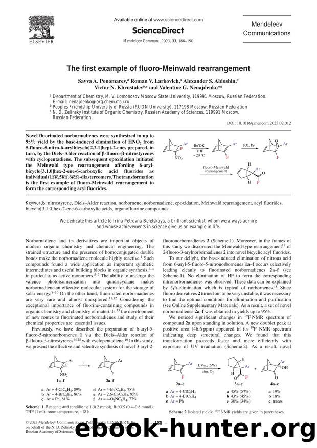 The first example of fluoro-Meinwald rearrangement by unknow