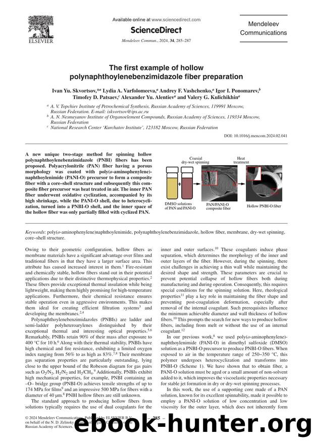 The first example of hollow polynaphthoylenebenzimidazole fiber preparation by unknow
