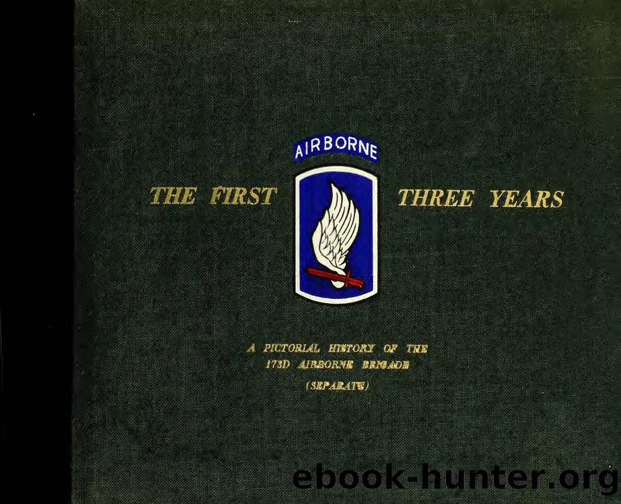 The first three years : a pictorial history of the 173d Airborne Brigade (Separate) by unknow