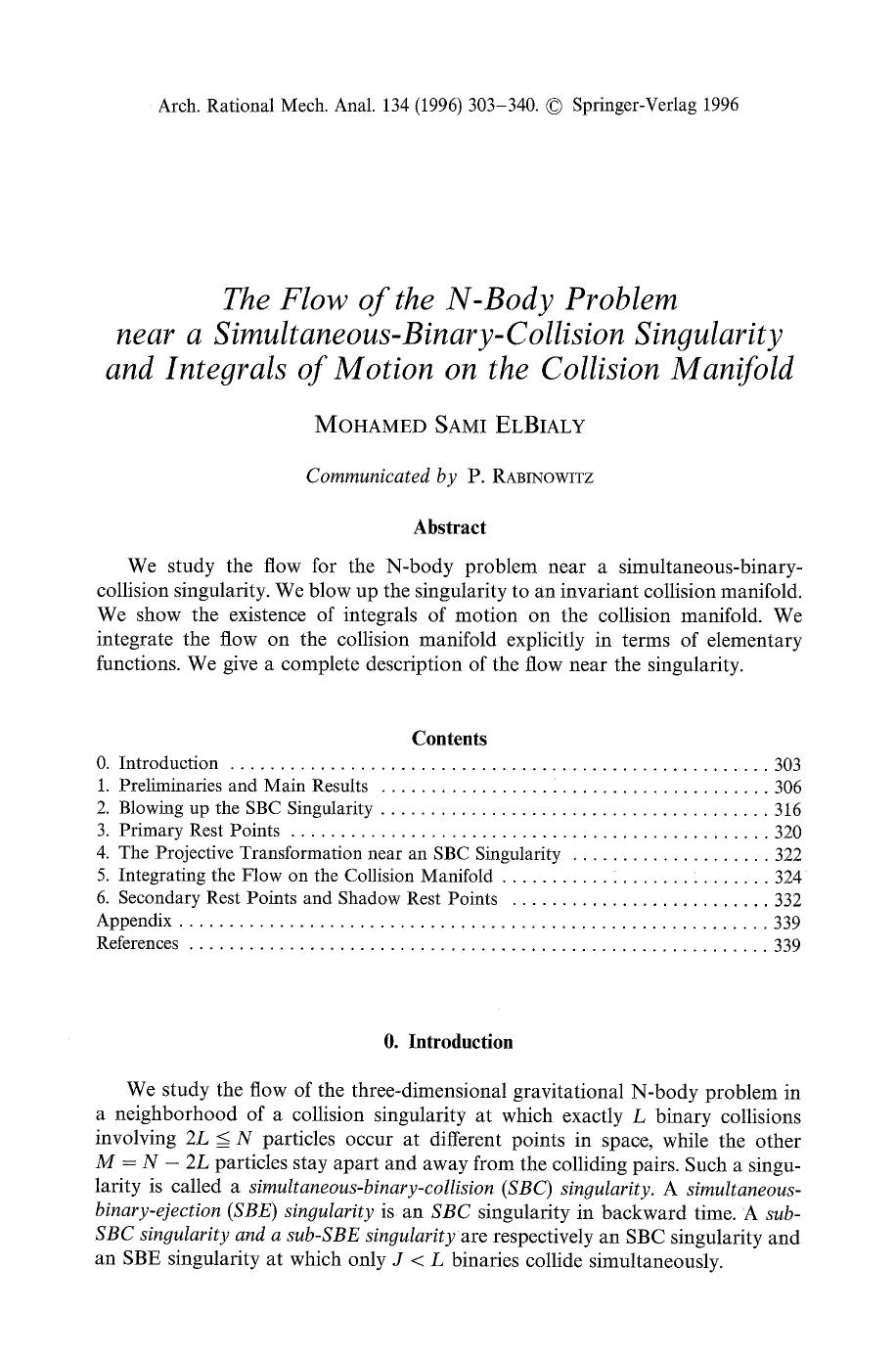 The flow of the N-body problem near a simultaneous-binary-collision singularity and integrals of motion on the collision manifold by Unknown