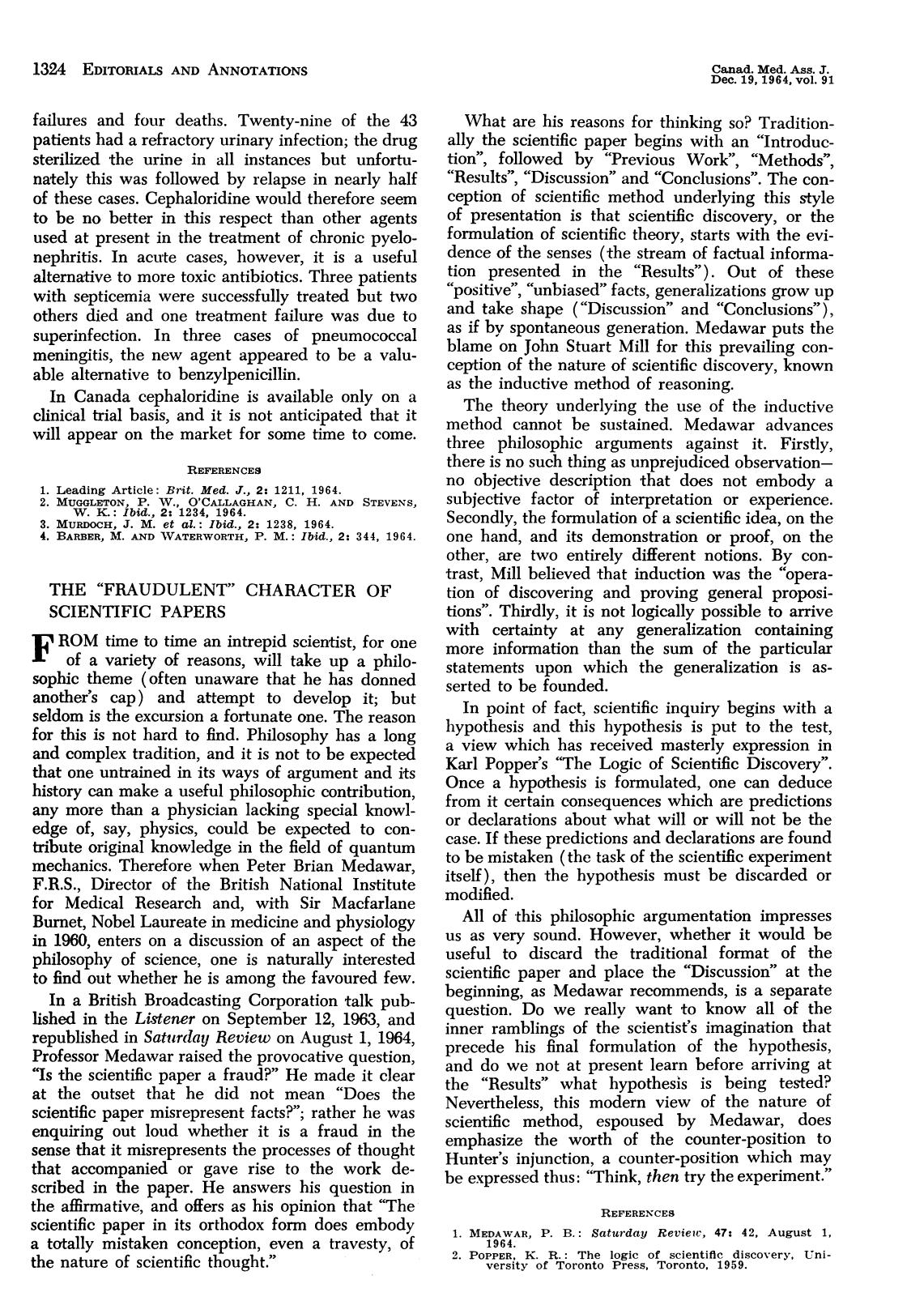 The fraudulent scientific paper by Unknown