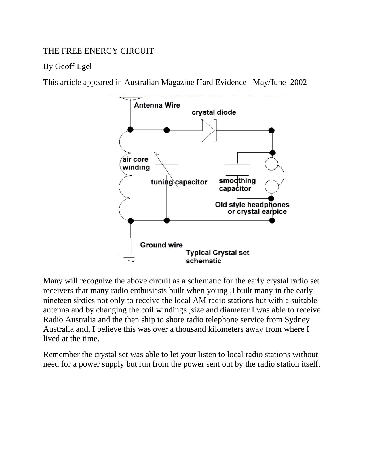The free energy circuit.PDF by Geoff Egel